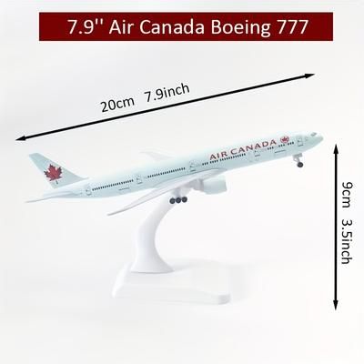 TEMU 7.9" Boeing 777 Aluminum Model Airplane - Perfect Gift For Aviation Enthusiasts