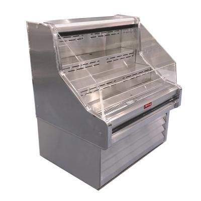 Howard-McCray SC-OS35E-4-S-LED 51" Impulse Horizontal Open Air Cooler w/ 3 Levels, 115v, Stainless Steel