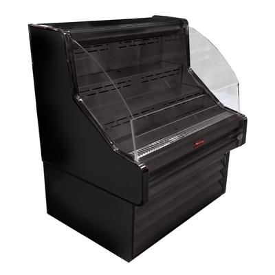 Howard-McCray SC-OS35E-6-B-LED 75" Impulse Horizontal Open Air Cooler w/ 3 Levels, 115v, Black