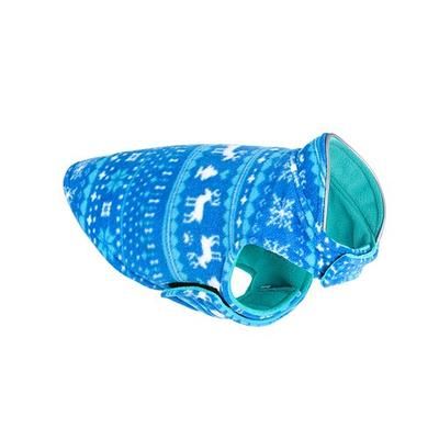 vestiti del maglione del cane di natale, renne rosse novità cani di natale vestito costume pet inverno caldo pile cucciolo gilet giacca cappotto per cani di piccola taglia ragazzo ragazza l