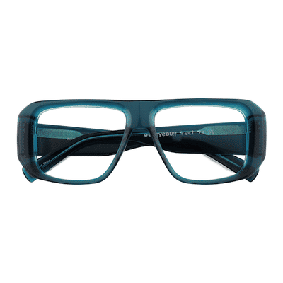 Male s aviator Clear Blue Acetate Prescription eyeglasses - Eyebuydirect s Risk