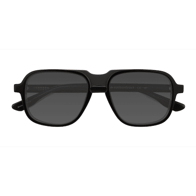 Male s aviator Clear Gray Black Acetate Prescription sunglasses - Eyebuydirect s Abyss