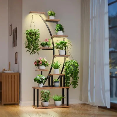 Shelf for Flowers Garden Furniture Outdoor Plant Light Stand Flower Rack Veranda Shelf for Plants