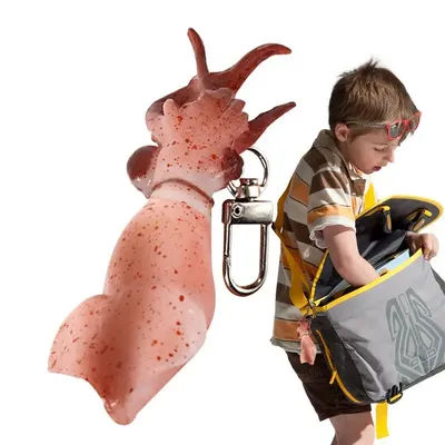 Squid Pendant Keychain Key Chains Pendant Portable Keychain Accessories Birthday Party Favors For