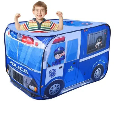 Children Play Tent Ice Cream Truck Foldable Pop Out Tent Cute Creative Pop Out Tent Large Capacity