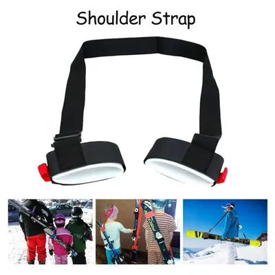 Snowboard Strap Adjustable Ski Pole Carrier Strap Shoulder Carrier Snow Board Carry Strap for