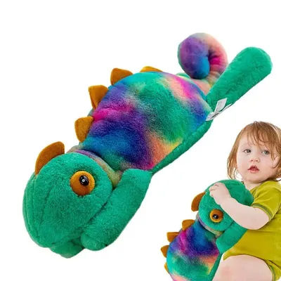 Stuffed Chameleon Plush Realistic Chameleon Stuffed Animals Plush Pillow Adorable Chameleon Plush