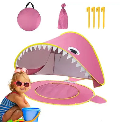 Kid Camping Tent UV Protection Beach Sun Shelter Tent Portable Kids Play House Tent With Built-in