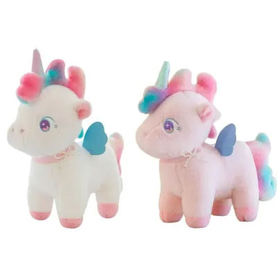 Stuffed Rainbow Horse Plush Cute Stuffed Animals & Plush Pillow Kawaii Plushies Stuffed Soft Animals