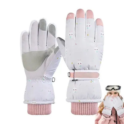 Snowmobile Gloves Windproof Waterproof Skiing Gloves Warm Winter Gear For Mountaineering