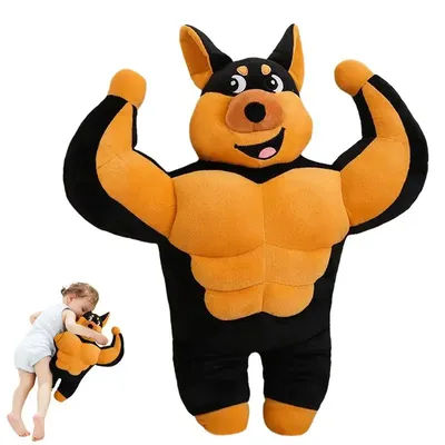 Stuffed Dog Doll Funny Ugly Cute Dog Throw Pillow Large Size Decoration Tool For Living Room Couch