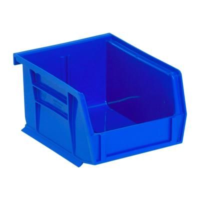 Quantum Food Service QUS210 BL Stack & Hang Shelf Bin - 5 3/8" x 4 1/8", Blue, Case of 24