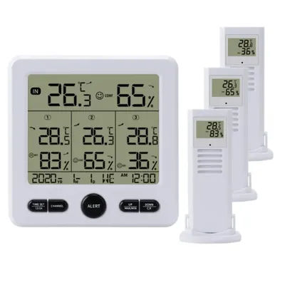 Top TS-6210 Multifunction Digital Temperature Hygrometer Wireless Transmitter Digital Weather