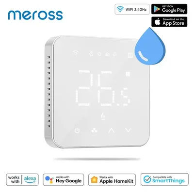 Top Meross Smart WiFi Thermostat for Water/Gas Boiler System Temperature Remote Controller Work with