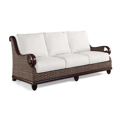 St. Martin Seating Replacement Cushions - Ottoman, Custom Sunbrella Rain, Rain Black - Frontgate