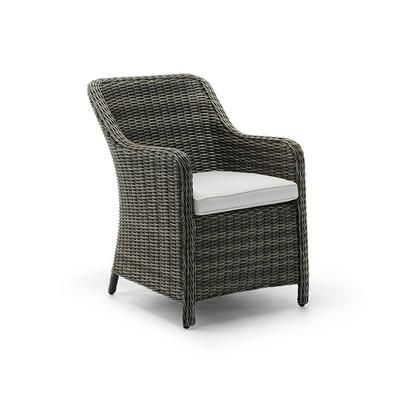 Beaumont Dining Replacement Cushions - Left-facing Dining Bench, Custom Sunbrella Rain, Rain Brick - Frontgate