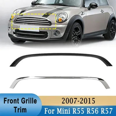 Paraurti anteriore griglia a nido d'ape maglia Trim nero lucido plastica ABS per Mini Cooper R55 R56