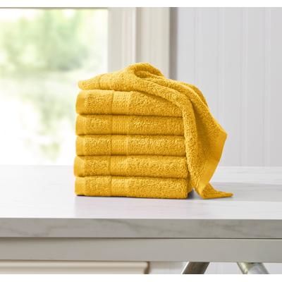 BH Studio 6-PC Wash Cloth Set by BH Studio in Gold