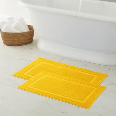 BH Studio Bath Mat, Set of 2 by BH Studio in Gold