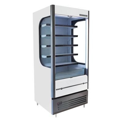 Beverage-Air VMHC12-1-W 35 1/8" Vertical Open Air Cooler w/ 6 Levels - White, 115v