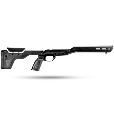 MDT Tikka T3 HNT-26 Folding ARCA Rifle Chassis Long Action Right Black Carbon Fiber 106139-BCF