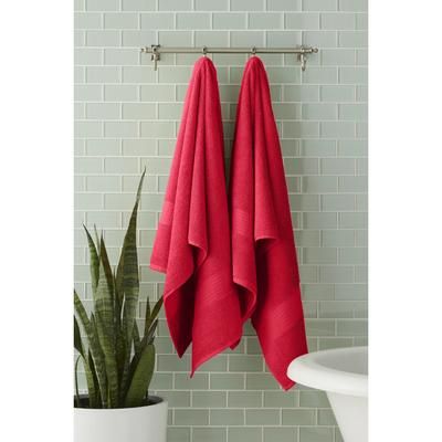 BH Studio 2-Pc. Bath Towel Set by BH Studio in Crimson
