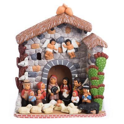 Ceramic figurine, 'Bethlehem in Peru'