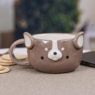 Bulldog Elixir,'Thai Ceramic 6 oz Bulldog Cup with a Glossy Finish'