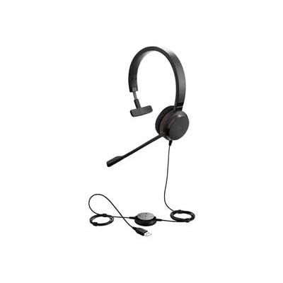 Jabra Evolve 30 II 3.5mm/USB-A MS Mono Wired On-Ear Headset