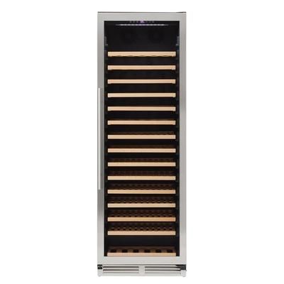 Avanti WCD176SZ3S 23 1/2" DESIGNER Series 1 Section Commercial Wine Cooler w/ 2 Zones - 165 Bottle Capacity, 120v, Silver