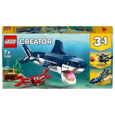 LEGO Creator 31088 Creature degli Abissi, Set 3 in 1 con Squalo Giocat
