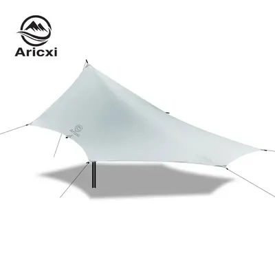 Aricxi,Ultra Light tarp,15D Silicone nylon Coated Black Rubber Canopy Nylon,Footfrint,4*3m,Dyneema,Butterfly Shaped tarp