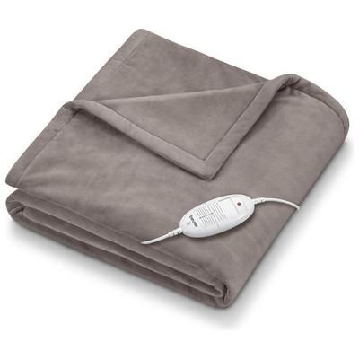 Beurer HD 75 Coperta elettrica 100 W Grigio Tessuto felpato 1 pz Set c