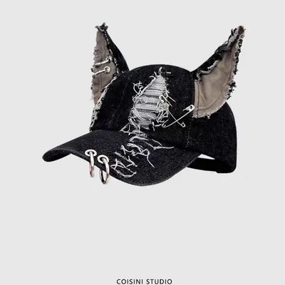 Nouveau y2k fille chaude Graffiti jean oreilles de lapin Cowboy Baseball chapeau lavage Graffiti Hip Hop casquette femmes hommes fête équipe casquette de Baseball