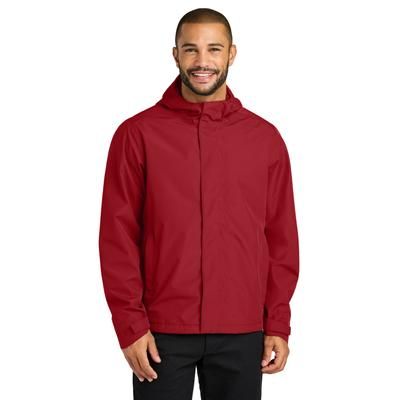 Port Authority J714 C-FREE Rain Jacket in Rich Red size XL | Polyester