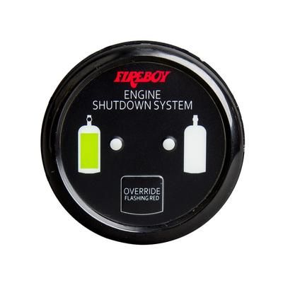 Fireboy-Xintex Deluxe Helm Display w/Gauge Body LED & Color Graphics f/Engine Shutdown System - Black Bezel Display DU-RBH-20-R
