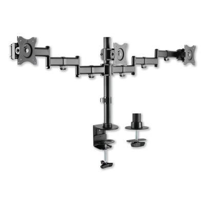 Alera AEMA3B AdaptivErgo Pole-Mounted Monitor Arm, Triple Monitor up to 27", Black ALEAEMA3B