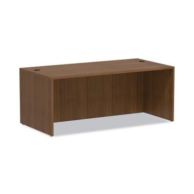 Alera VA217236WA Valencia Series Straight Front Desk Shell, 71w x 35.5d x 29.63h, Modern Walnut ALEVA217236WA