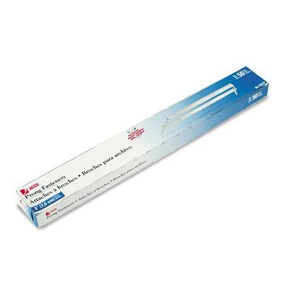 Acco 70723 Premium Two-Piece Paper Fasteners, 3" Capacity, 8.5" Center to Center, Silver, 50/Box - Box of 50 Fasteners ACC70723