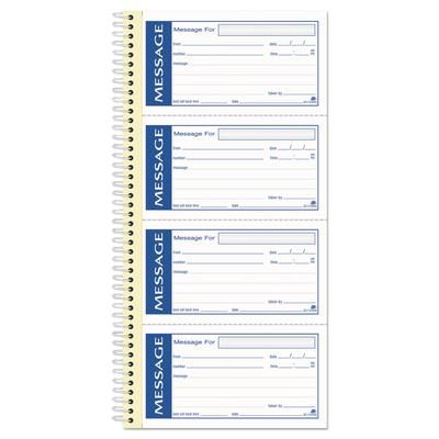 Adams Business Forms SC1153WS Write 'n Stick Phone Message Pad, 2 3/4 x 4 3/4, Two-Part Carbonless, 200 Forms