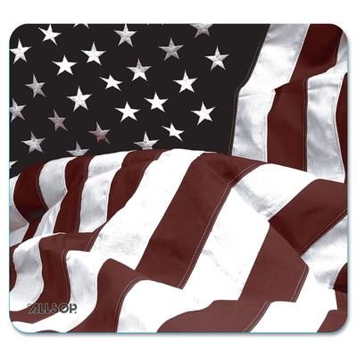 Allsop 29302 Naturesmart Mouse Pad, American Flag Design, 8 1/2 x 8 x 1/10 ASP29302