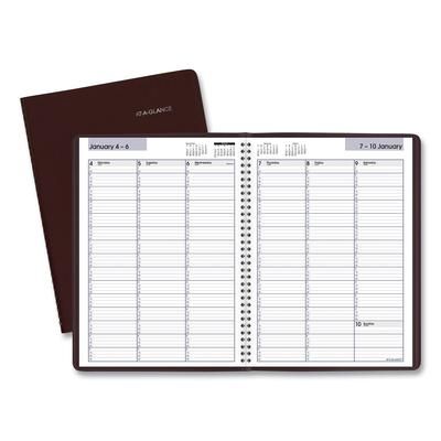 At-A-Glance G520-14 DayMinder Weekly Appointment Book, Vertical-Column Format, 11 x 8, Burgundy Cover, 12-Month (Jan to Dec): 2024 AAGG52014