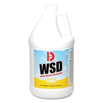 Big D Industries 1618 Water-Soluble Deodorant, Lemon Scent, 1 gallon Bottles, 4/Carton - Case of 4