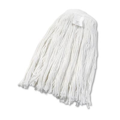 Boardwalk 2024REA Cut-End Wet Mop Head, Rayon, No. 24, White