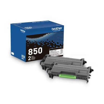 Brother TN8502PK High-Yield Toner, 8,000 Page-Yield, Black, 2/Pack - Pack of 2 BRTTN8502PK