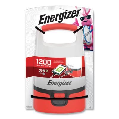 Energizer ENALU451E Vision LED USB Lantern, 4 D Batteries (Sold Separately), Red/White EVEENALU451E