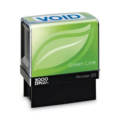 Cosco 098373 Green Line Message Stamp, Void, 1 1/2 x 9/16, Blue COS098373