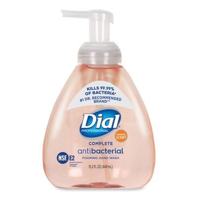 Dial Professional 1700098606 Antimicrobial Foaming Hand Wash, Original Scent, 15.2oz, 4/Carton - Case of 4 DPR98606