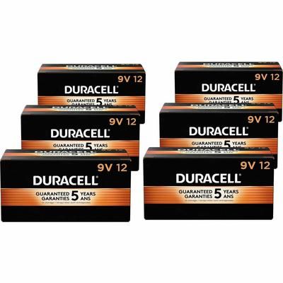 Duracell 01601CT CopperTop Battery, For Toy, Remote Control, Flashlight, Radio, Clock, 9V, Alkaline, 72/Carton - Case of 72