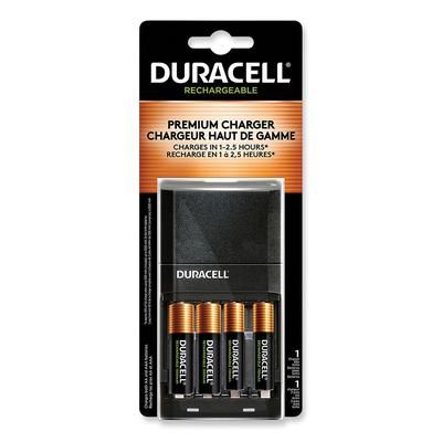 Duracell CEF27 ION SPEED 4000 Hi-Performance Charger, Includes 2 AA and 2 AAA NiMH Batteries - 1 Kit